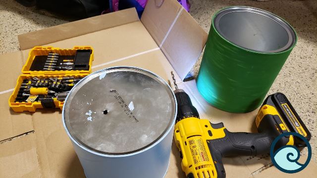 Drilling Holes into Cans